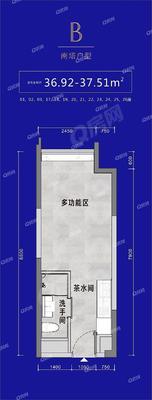 1室1厅 37㎡