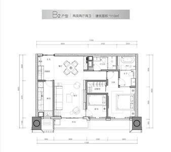 2室2厅 112㎡