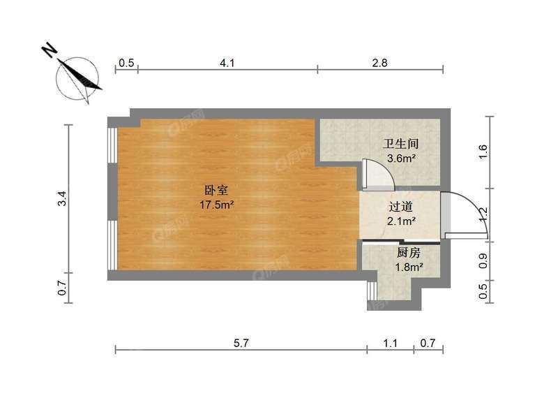 合肥金色地带户型照片_金色地带 1室0厅37.57m²精装修