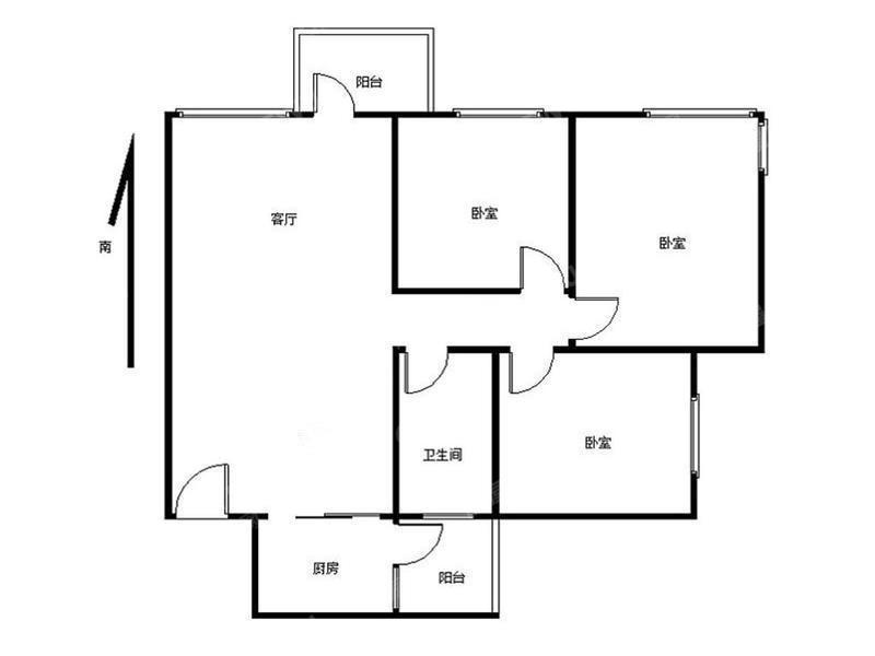 深圳特发泊林花园户型照片_特发泊林花园 3室1厅76.74m²满五年