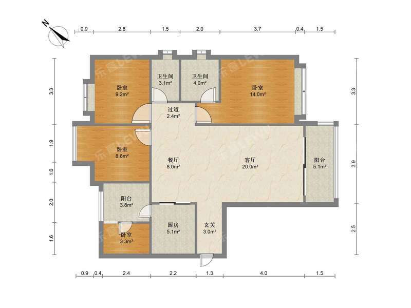 深圳侨香村户型照片_侨香村  （新上）精装修 保养不错 通透采光好 看房方便