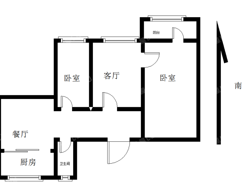 合肥邮电西村户型照片_邮电西村 2室2厅66m²整租